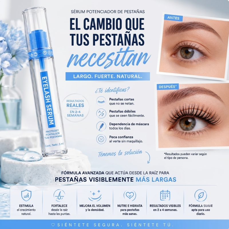 EYERLASH™ - PESTAÑAS MÁS LARGAS, MÁS DENSAS Y COMPLETAMENTE NATURALES 🌿✨