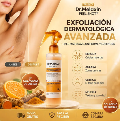 Dr. Melaxin® - Ayuda a Aclarar las Zonas Oscuras y Unificar el Tono de tu Piel